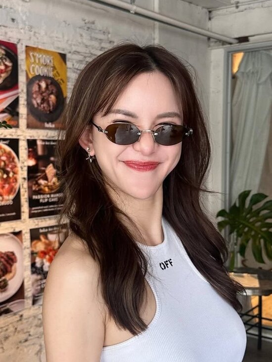 Miu Miu MUA54S ZVN10R Oval Rimless Sunglasses – Gold / Yellow main image 11
